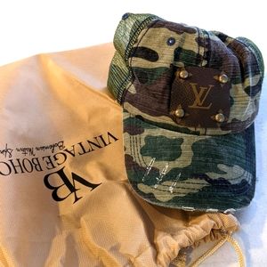 Vintage Boho Louis Vuitton trucker hat